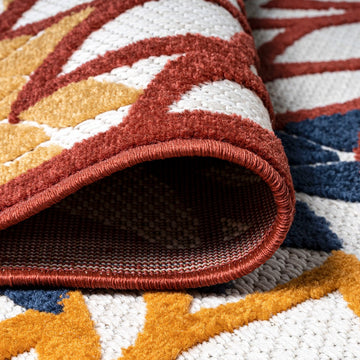 Minori Floral High-low Area Rug